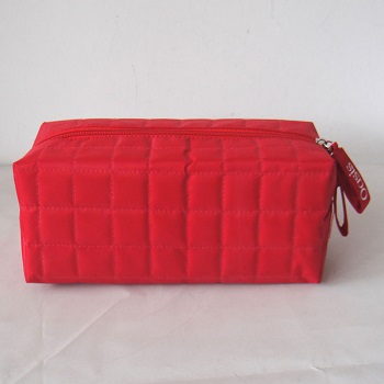 quited cosmetic bag