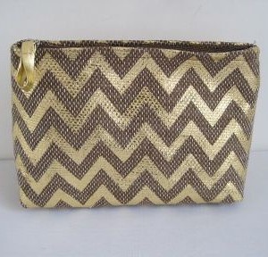 paper straw pouch with gold